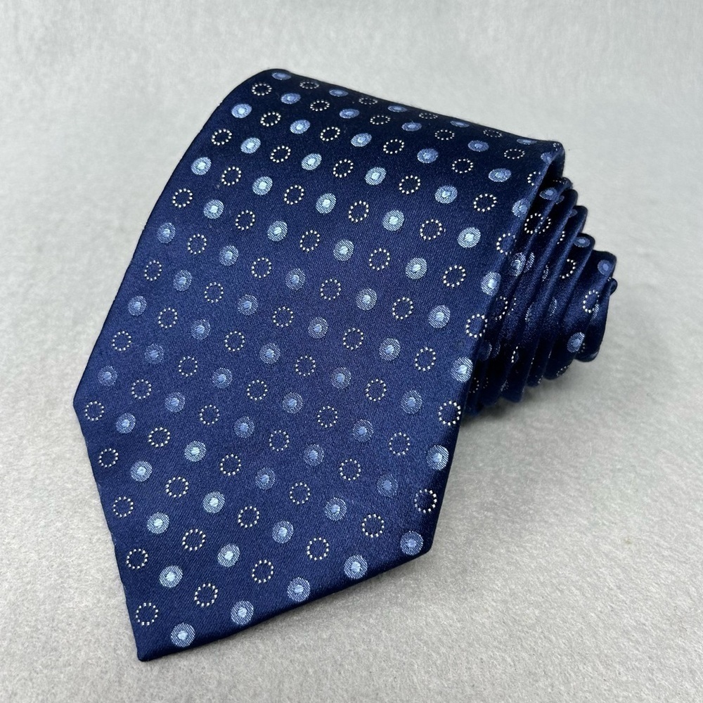 Steve & Barry’s Blue 100% Silk Men’s Neck Tie Made In China, 3.5 x 57